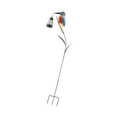Solar-Eisvogel-Vogellampe aus Eisen, ideal für Rasen, Terrasse