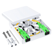 Fiber Opt Patches Box Featuring-A PC flange pigtail Double