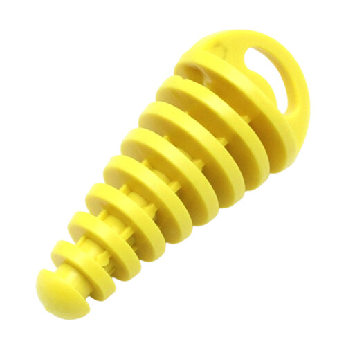 Universal Rubber Exhaust Plug for Motorcycle ATV-Yellow