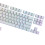 Ergonomic Side Printed Keyboards Keycaps PBT Heat-White 1
