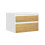SoBuy White Bedside Table with 2 Drawers 1