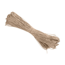 1mm Cotton Waxed Thread 65.61Yard Long Braiding Cord-Beige