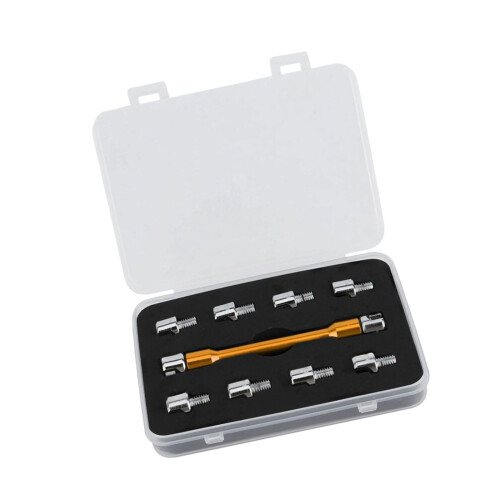 All in One Motorcycle Spoke Tool Set for Precise 5.0-6.8mm-Gold