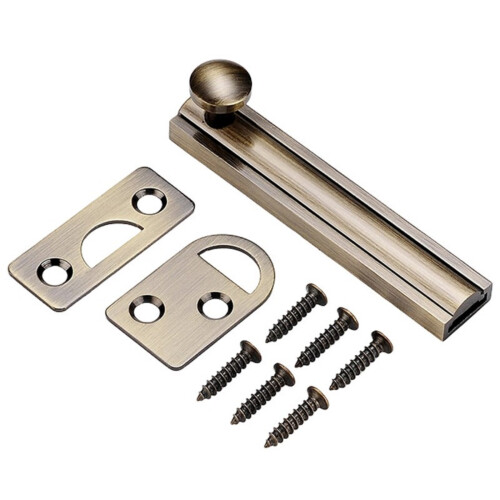 Sicherheitsriegel für Badezimmer, Scheune, Schieberiegel,-Silber