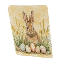 Festival Rabbits Design Chair Cover Short Plush Dustproof- R