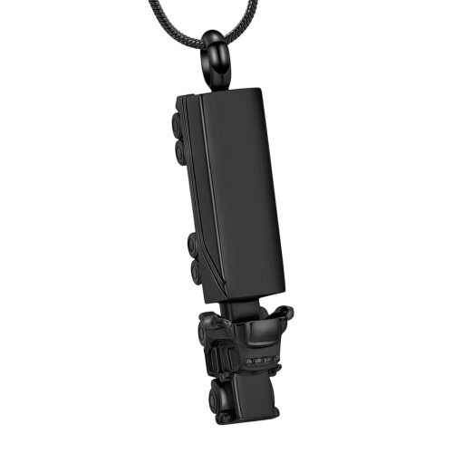 Train Rustless Steel Keepsakes Pendants for Pet and Loved-Black