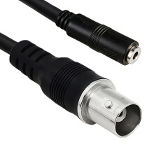 BNC To 3.5mm Male Female Cable For Sound-BNC female 3.5mm fem