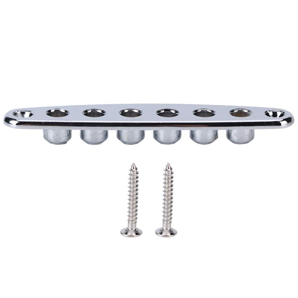 Tbest Electric Bass Guitar String Through Plate Mounting Ferrules, Zin