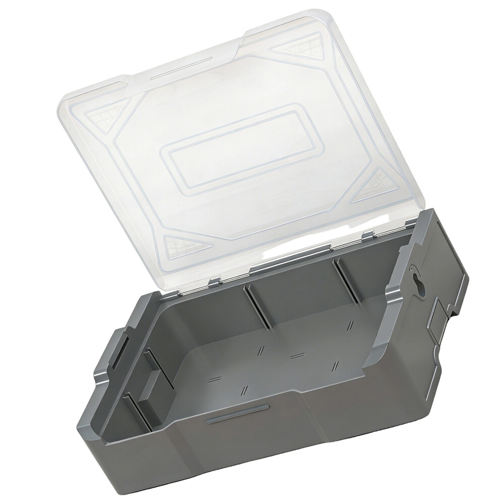 Plastic Storage Box Stackable Tool Organizers With-Grey 7704001120257