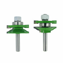 8mm Shank Large Rail Set Bit Set Steel Cutter Router Bit for