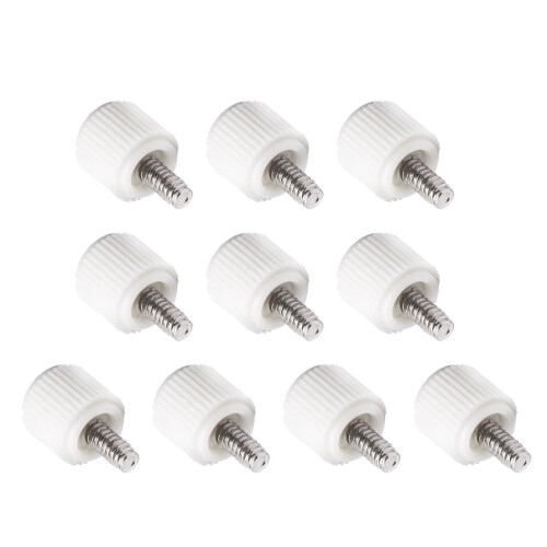 Ergonomic Hand Twist Thumb Screws for Comfort Computer-White