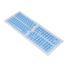 132 capuchons de touches coréens, ABS, hauteur OEM, bleu