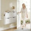 SoBuy Meuble à chaussures blanc 4 portes 9