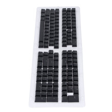 Tapa de tecla de teclado de 132 teclas, ABS, perfil OEM, negro