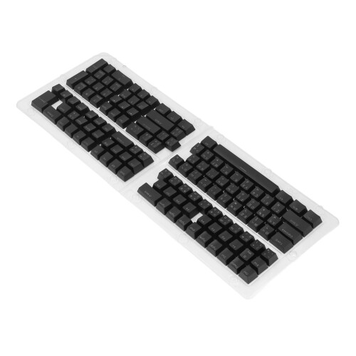 Set di 132 keycaps ABS tailandesi, altezza OEM, nero