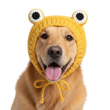 Washable Puppy Holiday Headpiece Soft Thicken Fabric For-Yellow
