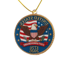 Collectible Bell Ornament Commemorating American 250th-7