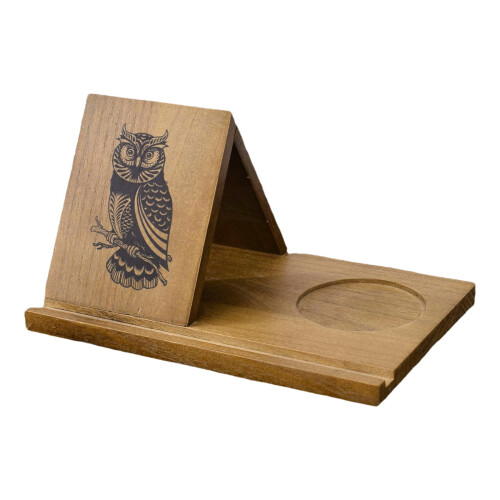 Modular Wooden Shelf Triangle Design Build In Beverage Space