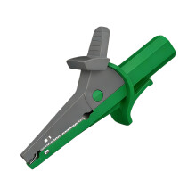 Safety Test Clip with 4mm Banana Socket for Quick-gray green