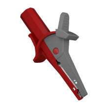 Multimeter Krokodillen Klem Hoge Stroom Isolatie-grijs rood