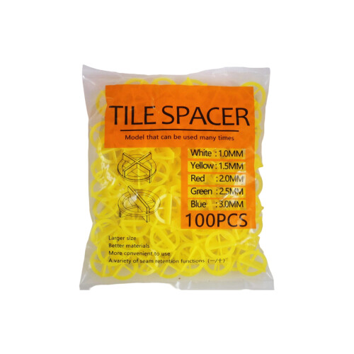 Pack of 100 General Purpose Tile Installation Spacers-1.5MM