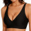 Women's Invisible Wire Free Full Coverage Bra-Black XXL 1