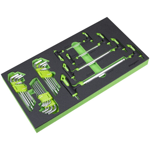 Sealey Sealey S01280 Siegen T-Handle & Standard Hex/TRX-Star* Key Set