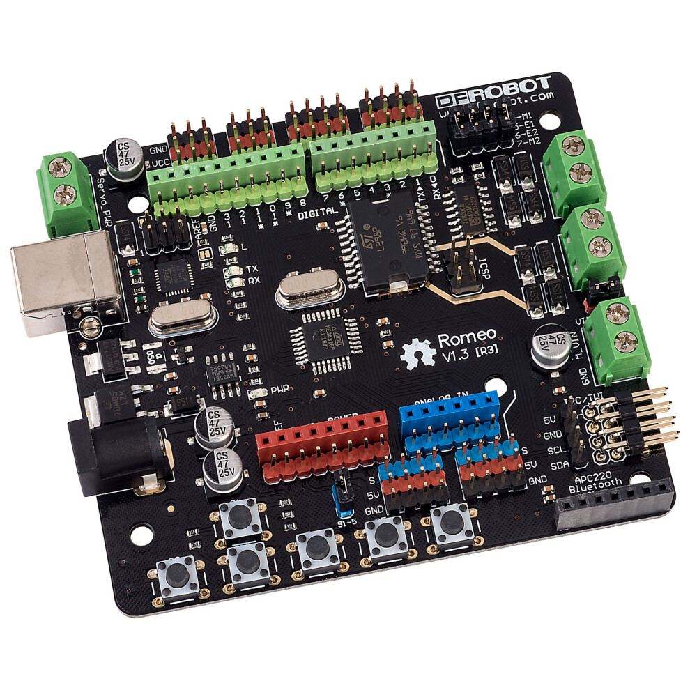 Dfrobot Dfr0004 Romeo - An Arduino Robot Control Board With Motor Driver 6959420900503