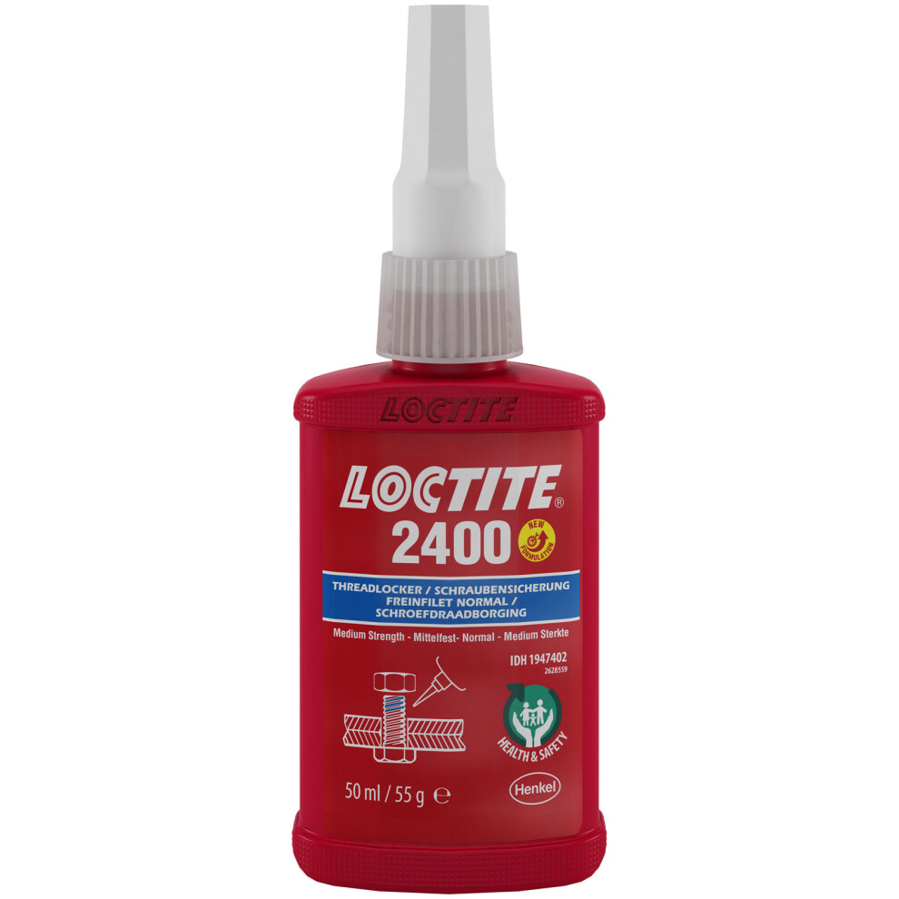 Loctite 1947402 2400 Health & Safety Friendly Medium Strength Threadlocker 50Ml