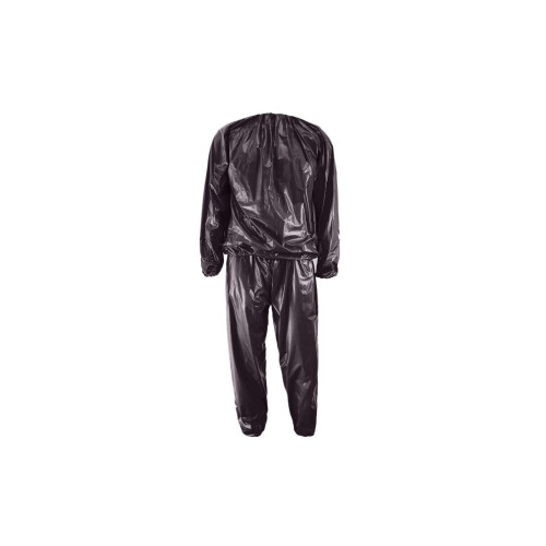 PVC Plastic Sauna Suit Exercise Gym Outfit Boosts-Black S