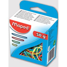 Maped Helix 351100 Elastic Bands in Assorted Colours & Sizes Qty 50g