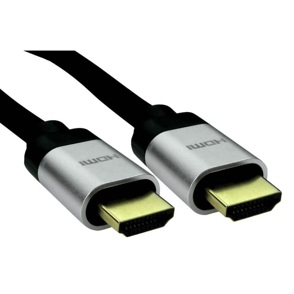 Truconnect 16-1757 1M 8K Hdmi 28Awg Hood Braided Cable Silver/Black 5055781245756