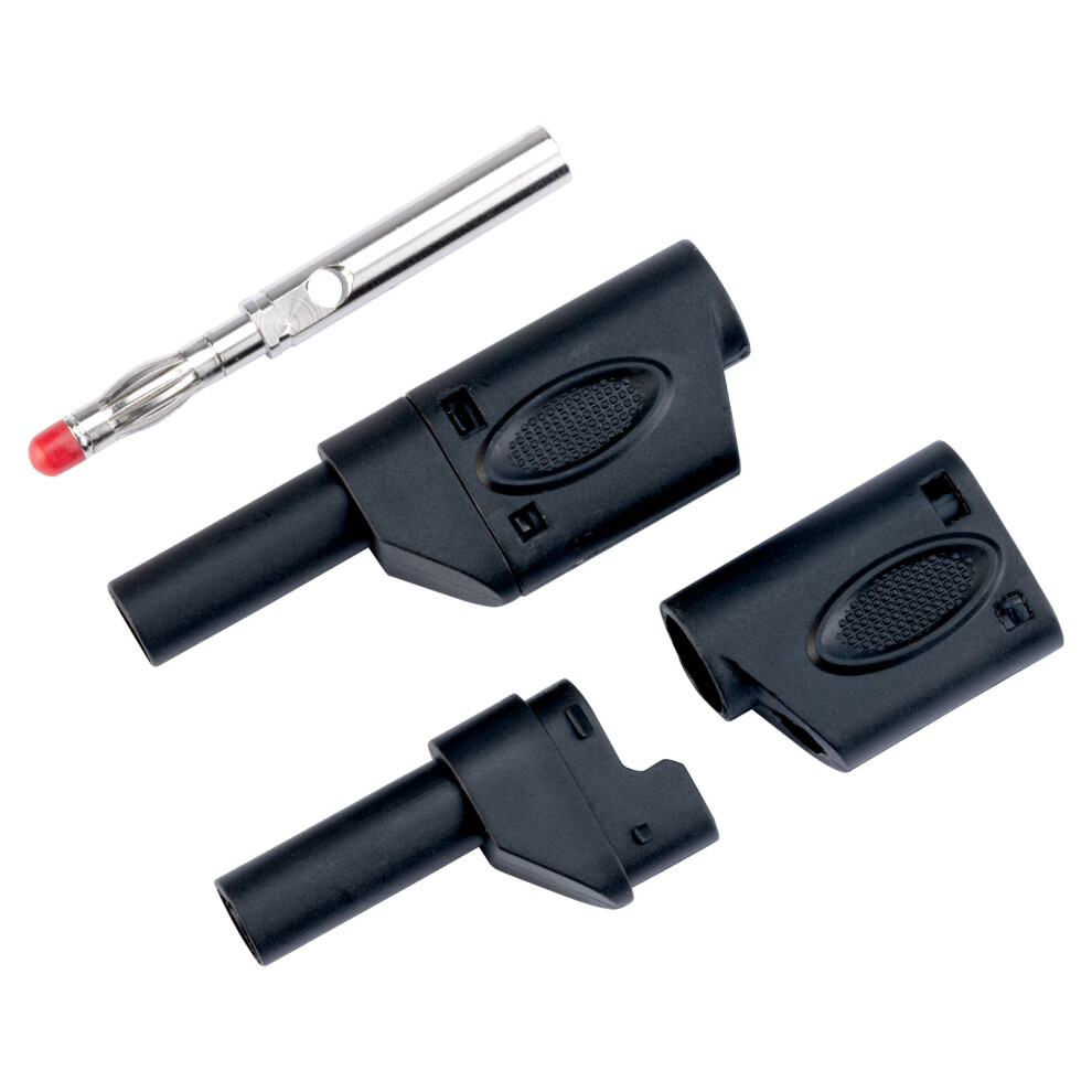Truconnect 170575 4Mm Shrouded Stackable Test Plug Black 5053556018499