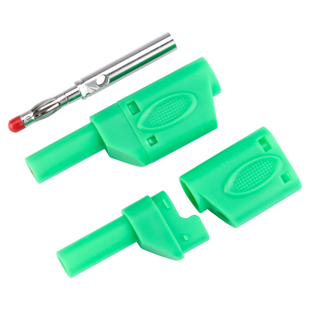 Truconnect 170578 4Mm Shrouded Stackable Test Plug Green 5053556018529