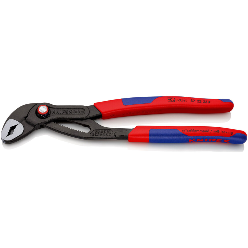 Knipex 87 22 250 Cobra Quick Set Hightech Water Pump Pliers 250mm