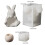 Creative Rabbit Shaped Silicone Flowerpot Mold For Resin Art 3