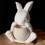 Creative Rabbit Shaped Silicone Flowerpot Mold For Resin Art 4