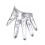 Elegant Backless Gloves For Women Soft  Leather Light-Silver 1
