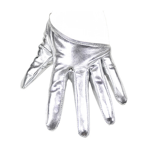 Elegant Backless Gloves For Women Soft  Leather Light-Silver