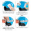 Easy to Install Ski Goggles Clip for Setups on Helmets-White 2