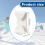 Easy to Install Ski Goggles Clip for Setups on Helmets-White 4