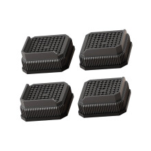Pack of 4 Furniture Leg Risers for Adjusting Sofa-square black