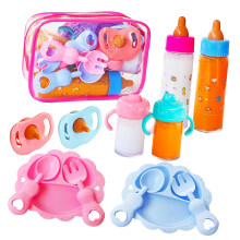 12-delige realistische babypop-voedingsset met melkflesfopspenen