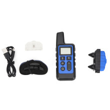 Coleira de choque à prova d'água IP67 com controle remoto, alcance de até 500 metros e 3 modos de treinamento para adestramento humanizado de