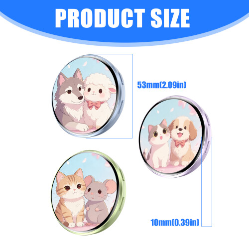 Digital Display Pin Electronic Badges with LED Touch-Green 2