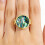 Stainless Steel Adjustable Ring Portable-Colorful shell gold 6