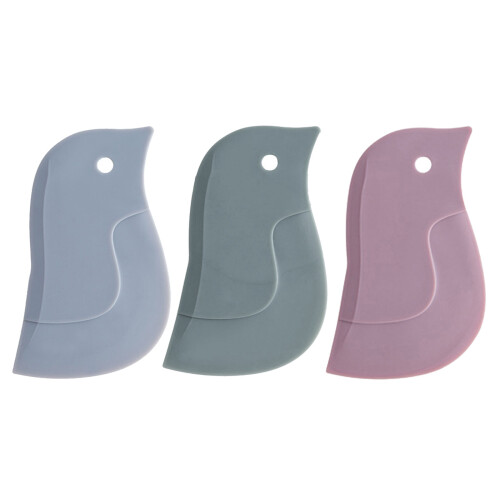Heat Resistant Silicone Penguins Kitchen Scrapers Perfect-Grey 1
