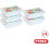 Pyrex Lunch box - PYREX - Set of 5 glass containers - Rectangular - Airtight lid - Abstract design - 0.80 L 1