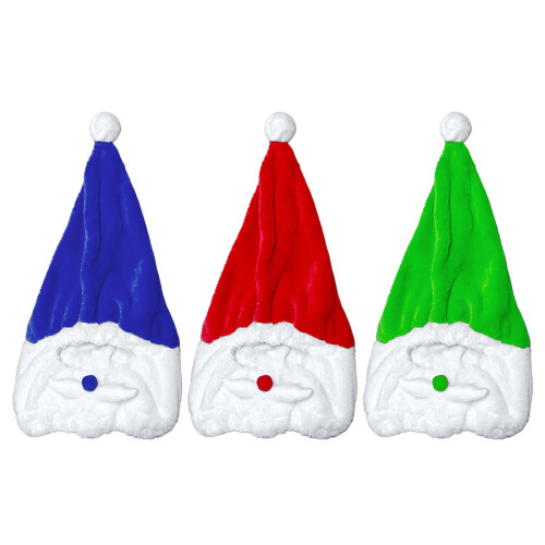 Universele motorhelmen kerstmuts feestelijk accessoire-Blauw 1