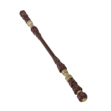 22 cm Bâton doré Ruyi ornement métallique-Jingu Bang